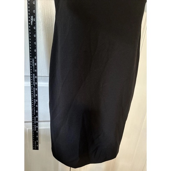 Calvin Klein Little Black Dress Sheath Ruffle‎ Sleeveless Women's Size 8 NEW NWT - Picture 4 of 8